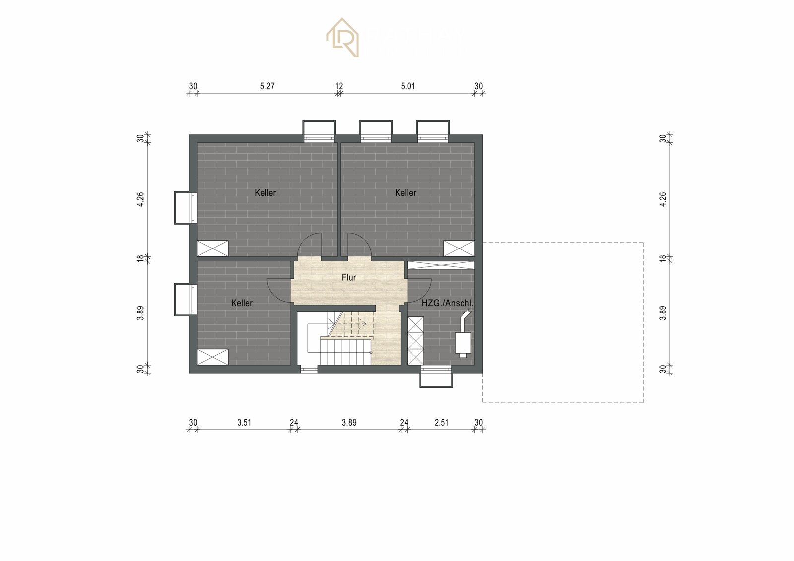 Mehrfamilienhaus zum Kauf 515.000 € 5,5 Zimmer 145,9 m²<br/>Wohnfläche 666 m²<br/>Grundstück Oberhamer Feld Pfarrkirchen 84347