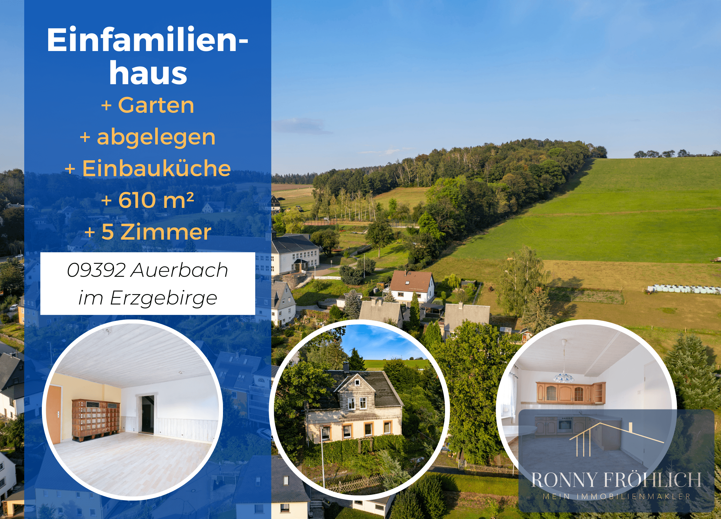 Einfamilienhaus zum Kauf 49.000 € 5 Zimmer 110 m²<br/>Wohnfläche 610 m²<br/>Grundstück Schulgutweg 5 Auerbach 09392