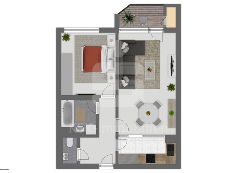 Wohnung zum Kauf 169.000 € 2 Zimmer 58 m² 2. Geschoss Neubrück Köln 51109