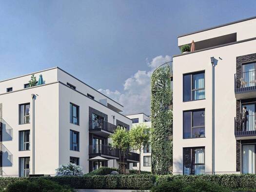 Terrassenwohnung zum Kauf - Neubau provisionsfrei als Kapitalanlage geeignet 460.000 € 2 Zimmer 53 m² Dieburger Straße 12 Fechenheim Ost 60386