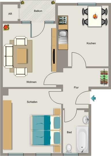 Wohnung zur Miete 438 € 2,5 Zimmer 55,4 m²<br/>Wohnfläche 2.<br/>Geschoss 01.12.2024<br/>Verfügbarkeit Onckenstraße 82 Frohnhausen Essen 45144