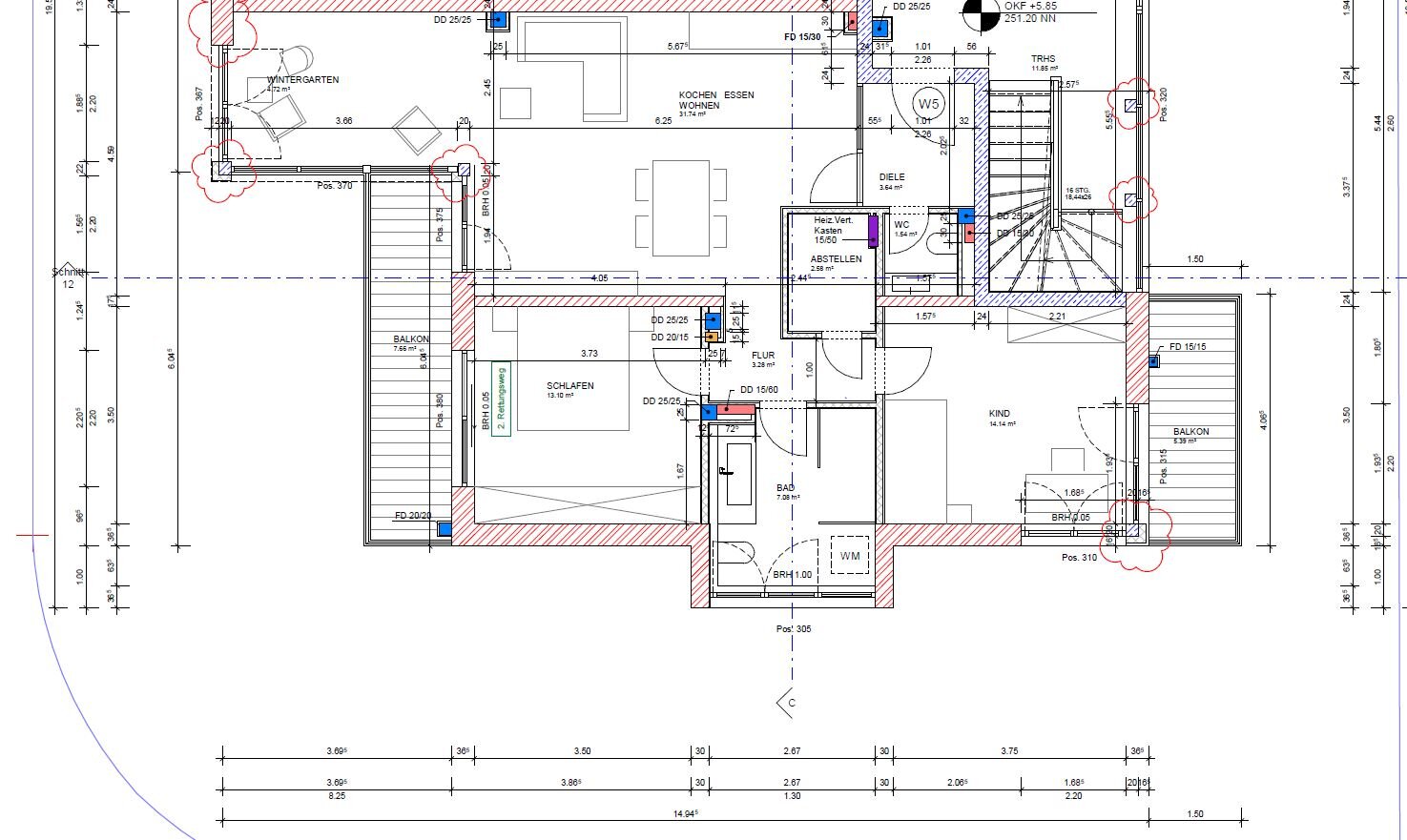 Wohnung zum Kauf 552.668 € 3 Zimmer 89,1 m²<br/>Wohnfläche Im Heidegraben 2 Kernstadt Oberursel 61440