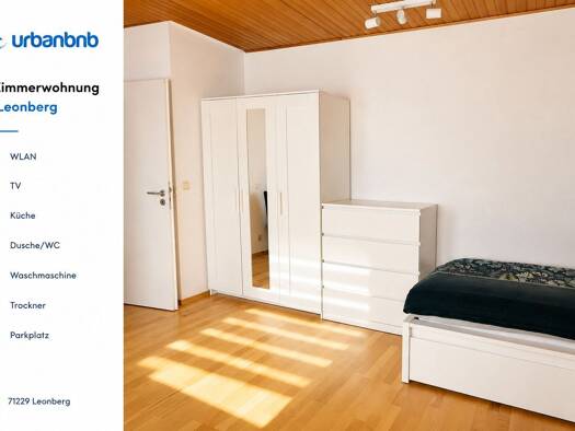 Wohnung zur Miete auf Zeit 890 € 1 Zimmer 26 m² frei ab 14.03.2027 Pfullinger Weg Eltingen Leonberg 71229