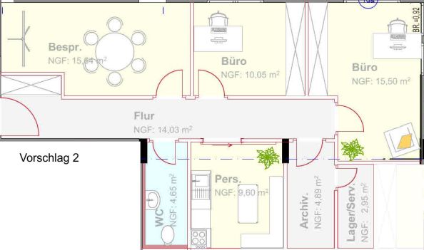 Praxis zur Miete 1.937 € 4 Zimmer 155 m²<br/>Bürofläche ab 80 m²<br/>Teilbarkeit Zentrum Regensburg 93047