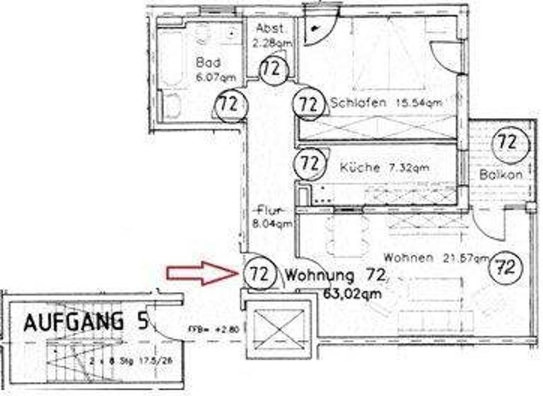 Wohnung zum Kauf 310.000 € 2 Zimmer 63 m² 1. Geschoss Köpenick Berlin 12555