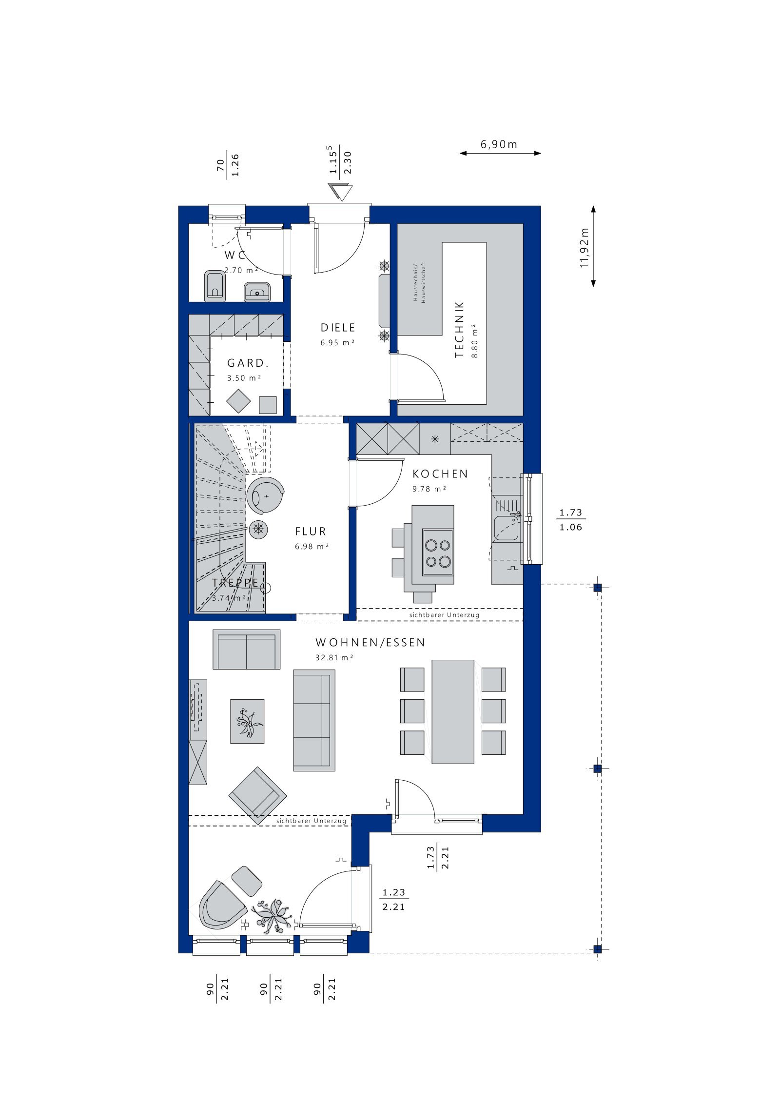 Einfamilienhaus zum Kauf 441.000 € 4 Zimmer 120 m²<br/>Wohnfläche 395 m²<br/>Grundstück Eberbach Eberbach 69412