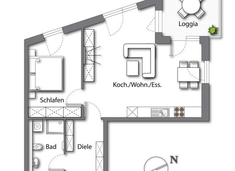 Wohnung zum Kauf - Erstbezug 480.000 € 2 Zimmer 73,5 m² Geschoss 2/6 frei ab sofort Bad Reichenhall 83435