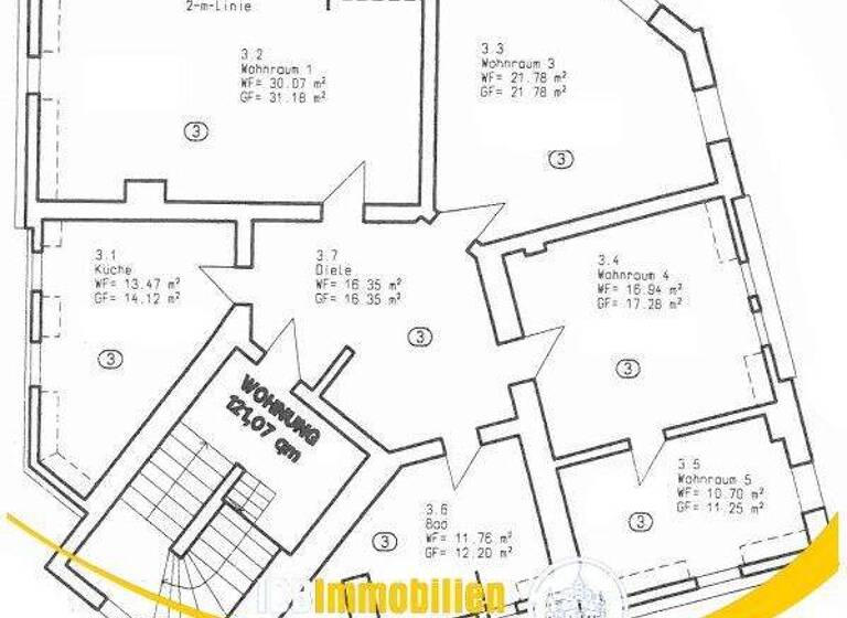 Wohnung zur Miete 1.100 € 4 Zimmer 121,1 m² frei ab sofort Poisentalstraße 27 Freital 01705