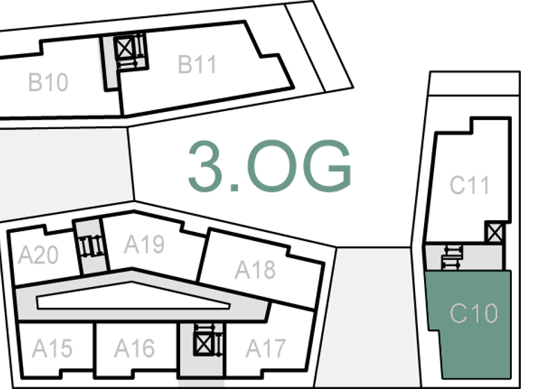 Penthouse zum Kauf provisionsfrei 564.730 € 3 Zimmer 115,3 m² 3. Geschoss Melle-Mitte Melle 49324