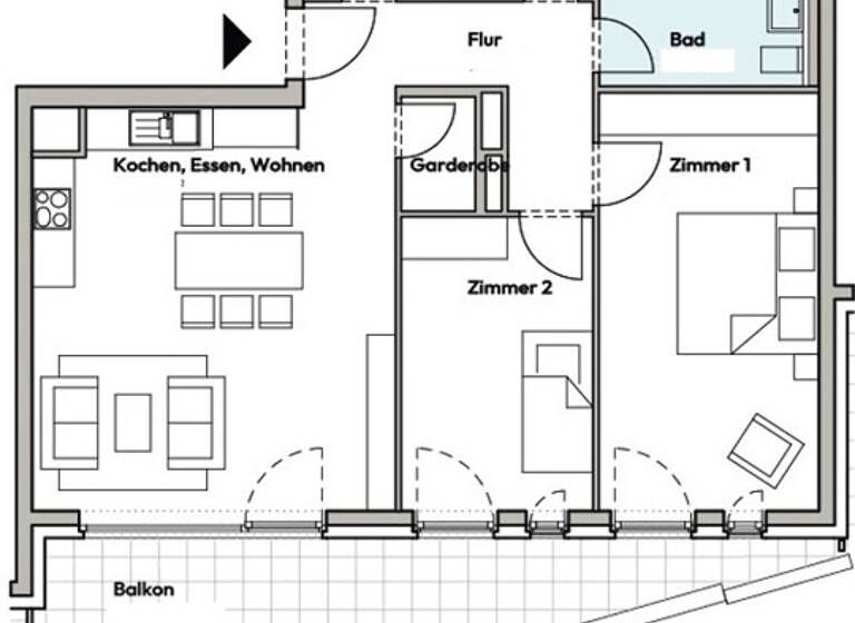 Wohnung zur Miete 2.133 € 3 Zimmer 93,7 m²<br/>Wohnfläche 6.<br/>Geschoss 01.06.2025<br/>Verfügbarkeit Gutleutstraße 293 Gutleutviertel Frankfurt-Gutleutviertel 60327
