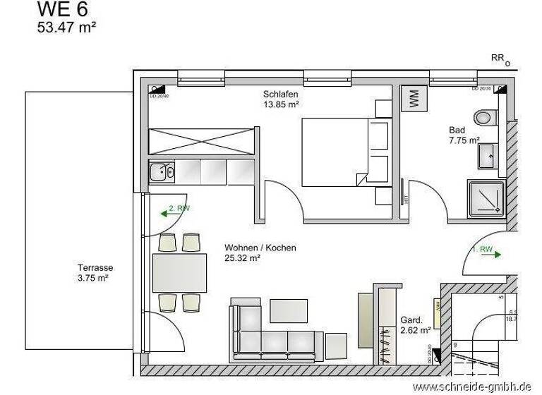 Wohnung zum Kauf - Erstbezug 320.000 € 2 Zimmer 54 m² EG Klingberg Scharbeutz / Klingberg 23684