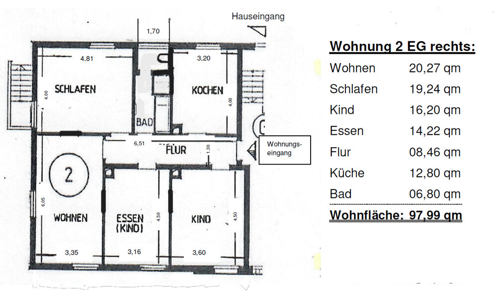 Wohnung zum Kauf 275.000 € 4 Zimmer 98 m²<br/>Wohnfläche Wintersdorf Rastatt 76437