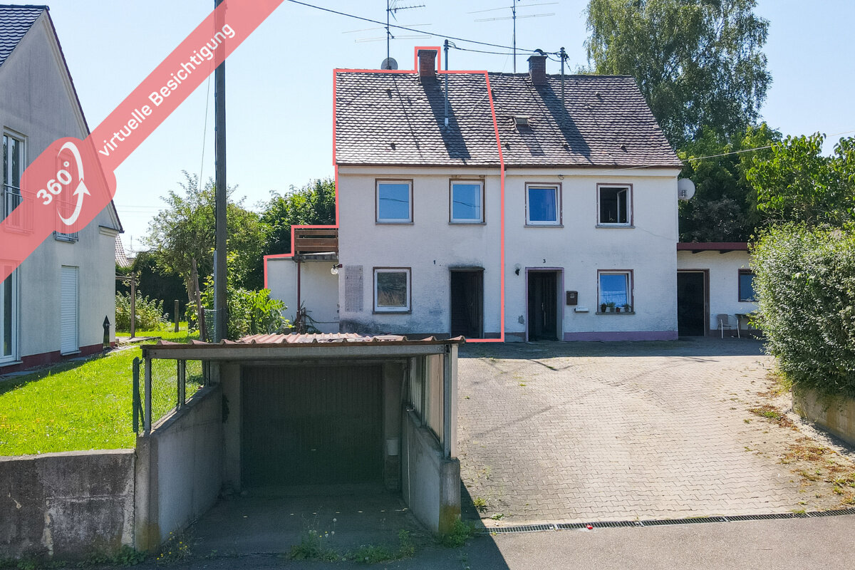 Doppelhaushälfte zum Kauf 75.000 € 4 Zimmer 73,1 m²<br/>Wohnfläche 108 m²<br/>Grundstück Autenried Ichenhausen / Autenried 89335