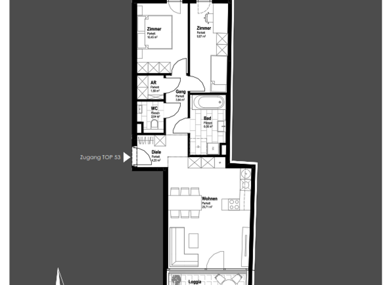 Wohnung zum Kauf 381.100 € 3 Zimmer 62,2 m² 3. Geschoss Schwechat 2320