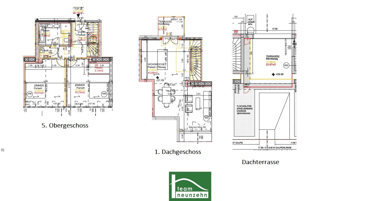 Wohnung zum Kauf 850.001 € 3 Zimmer 99,5 m²<br/>Wohnfläche 5.<br/>Geschoss Hernalser Gürtel 7 Wien 1170