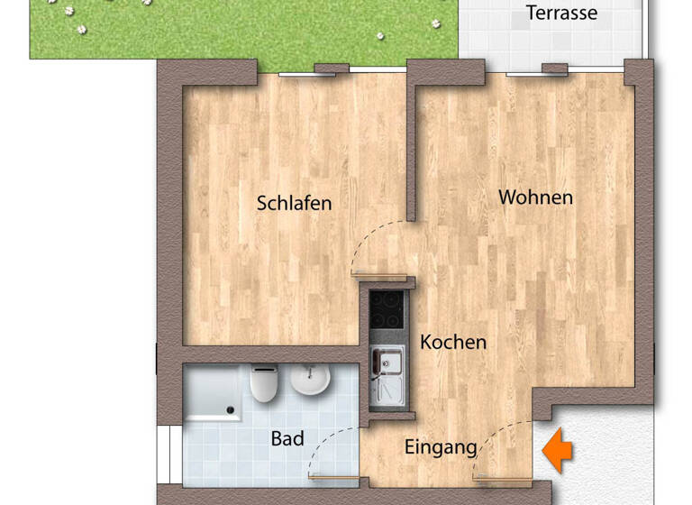 Wohnung zum Kauf 248.000 € 2 Zimmer 37 m²<br/>Wohnfläche ab sofort<br/>Verfügbarkeit Seebad Bansin Heringsdorf 17429