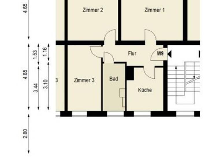 Maisonette zum Kauf 429.000 € 3 Zimmer 71,4 m² 1. Geschoss Friedrichshain Berlin 10243