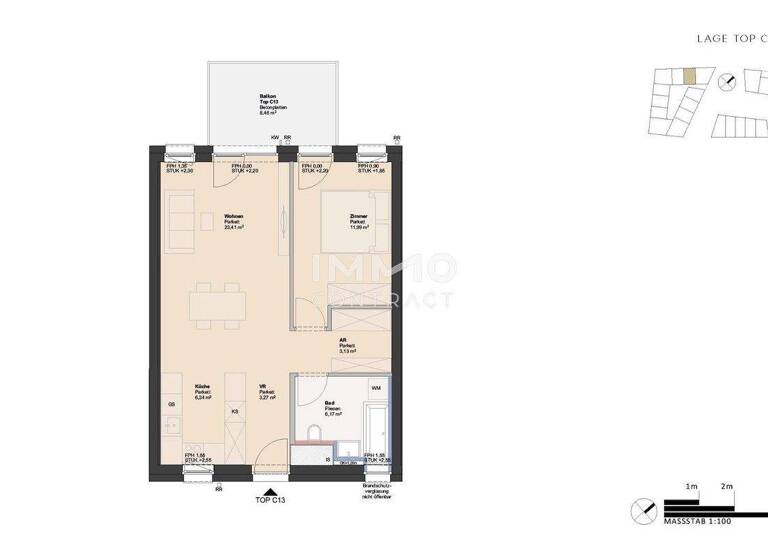 Wohnung zum Kauf - Erstbezug 229.000 € 2 Zimmer 54,3 m² Ufer Linz 4030