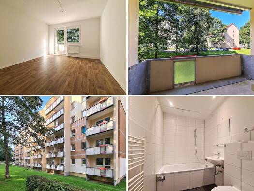 Wohnung zur Miete 345 € 3 Zimmer 56,6 m² 2. Geschoss Am Mühlteich 10 Freiberg Freiberg 09599