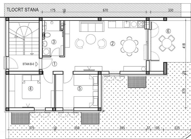 Wohnung zum Kauf 270.000 € 3 Zimmer 66 m² Dobrinj 51514