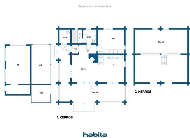 Einfamilienhaus zum Kauf 189.000 € 3 Zimmer 80 m² 1.288 m² Grundstück Kumparetie 16 Sysmä 19700