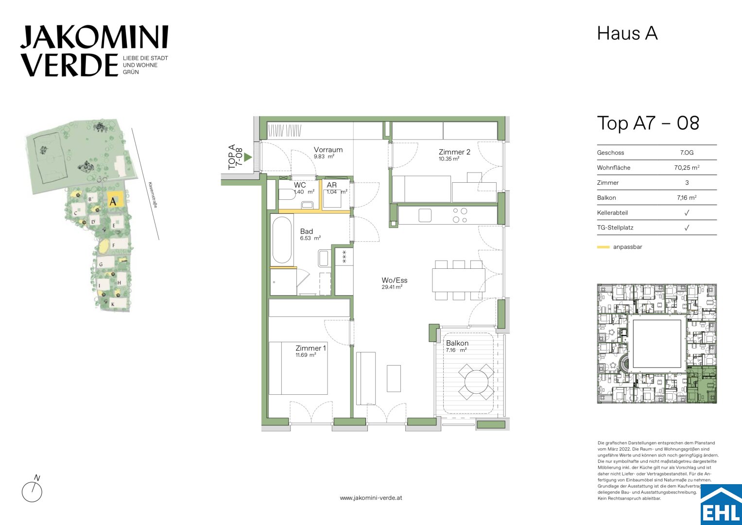 Wohnung zum Kauf 319.146 € 3 Zimmer 70,3 m²<br/>Wohnfläche 7.<br/>Geschoss Kasernstraße Jakomini Graz 8010