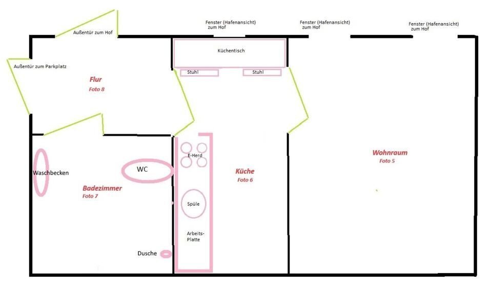 Wohnung zum Kauf 125.000 € 2 Zimmer 40 m²<br/>Wohnfläche 1.<br/>Geschoss Wolgast Wolgast 17438