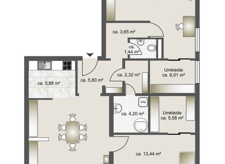 Wohnung zum Kauf 295.000 € 3 Zimmer EG Innere Stadt Klagenfurt,10.Bez.:St. Peter 9020