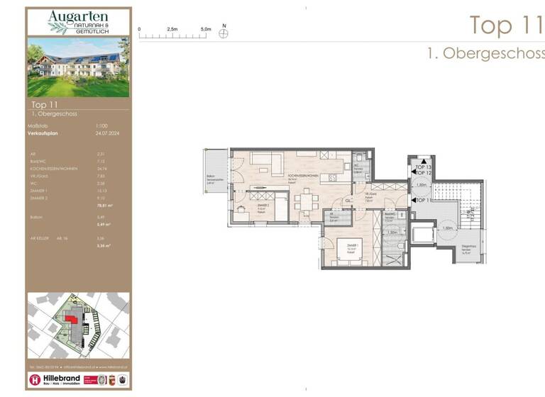 Wohnung zum Kauf 589.500 € 3 Zimmer 78,8 m² 1. Geschoss Dr. Alois-Aigner-Straße 10 Siezenheim 5071
