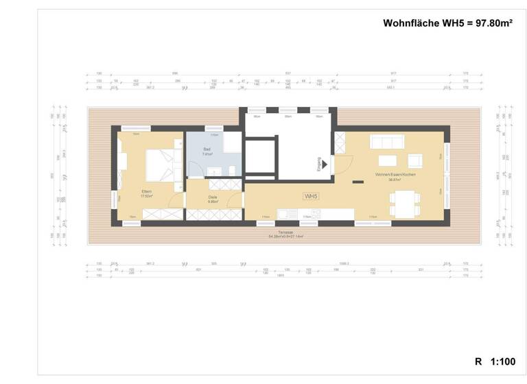 Penthouse zum Kauf - Erstbezug provisionsfrei 520.000 € 2 Zimmer 93,9 m² 2. Geschoss Nittel 54453
