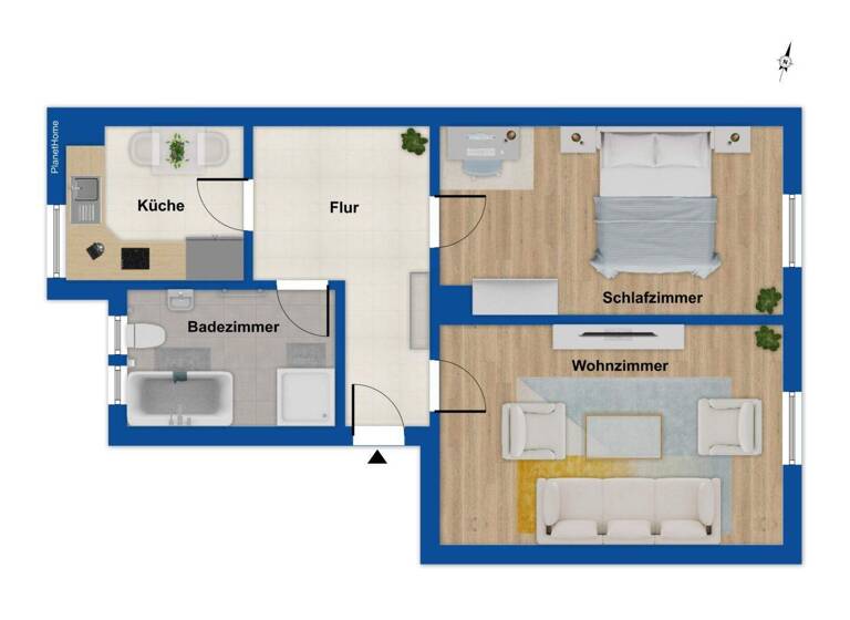 Wohnung zum Kauf 180.000 € 2 Zimmer 54,6 m² 5. Geschoss Steinbühl Nürnberg 90459