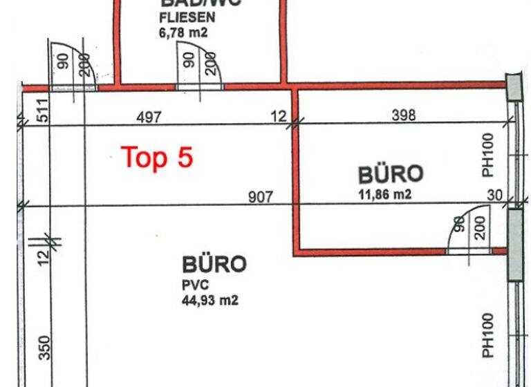 Bürofläche zur Miete 6 € 2 Zimmer 63,6 m² Bürofläche Innere Stadt Klagenfurt am Wörthersee 9020