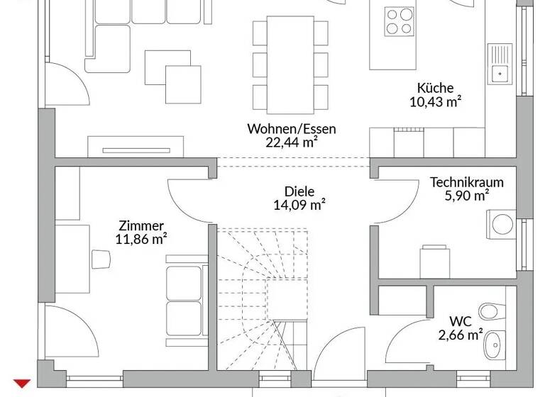 Haus zum Kauf provisionsfrei 491.000 € 5 Zimmer 133 m² 543 m² Grundstück Schloßchemnitz Chemnitz 09111