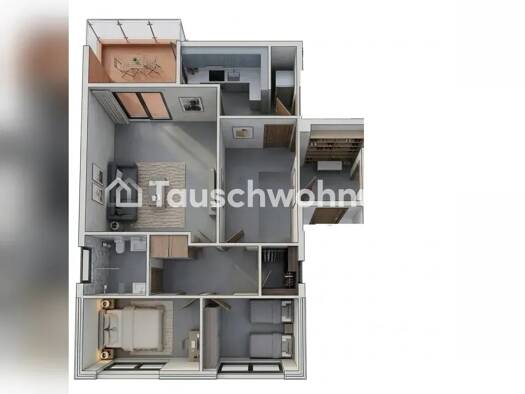 Wohnung zur Miete nur mit Wohnberechtigungsschein Tauschwohnung 700 € 3 Zimmer 82 m² 2. Geschoss Hausbruch Hamburg 21073
