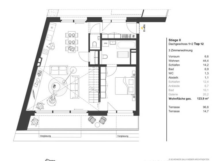 Wohnung zum Kauf - Erstbezug 1.487.300 € 3 Zimmer 122,7 m² Apostelgasse Wien 1030
