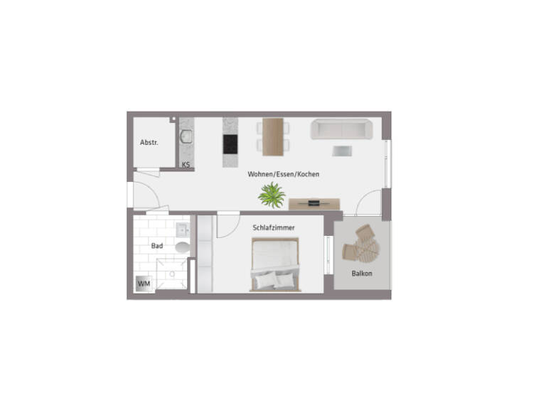 Wohnung zum Kauf 374.364 € 2 Zimmer 63,3 m² Klosterlechfeld 86836