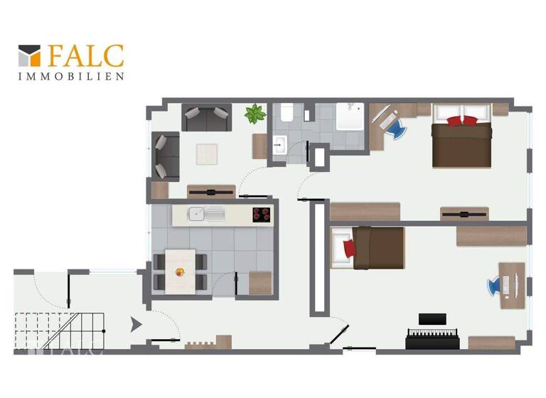 Wohnung zur Miete 950 € 3 Zimmer 77 m² 1. Geschoss frei ab 01.03.2026 Rosstrasse 7 Aachen 52064