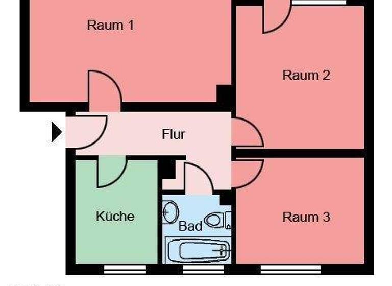 Wohnung zur Miete 499 € 3 Zimmer 63,1 m² 1. Geschoss frei ab 17.04.2026 Nadlerweg 16 Mitte Menden 58706