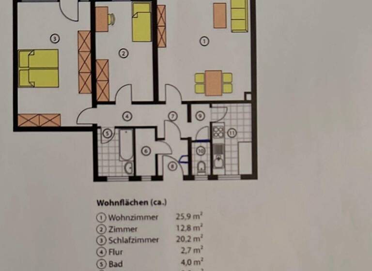 Wohnung zum Kauf 340.000 € 3 Zimmer 84,5 m² 6. Geschoss frei ab sofort Gartenstadt Nürnberg 90469