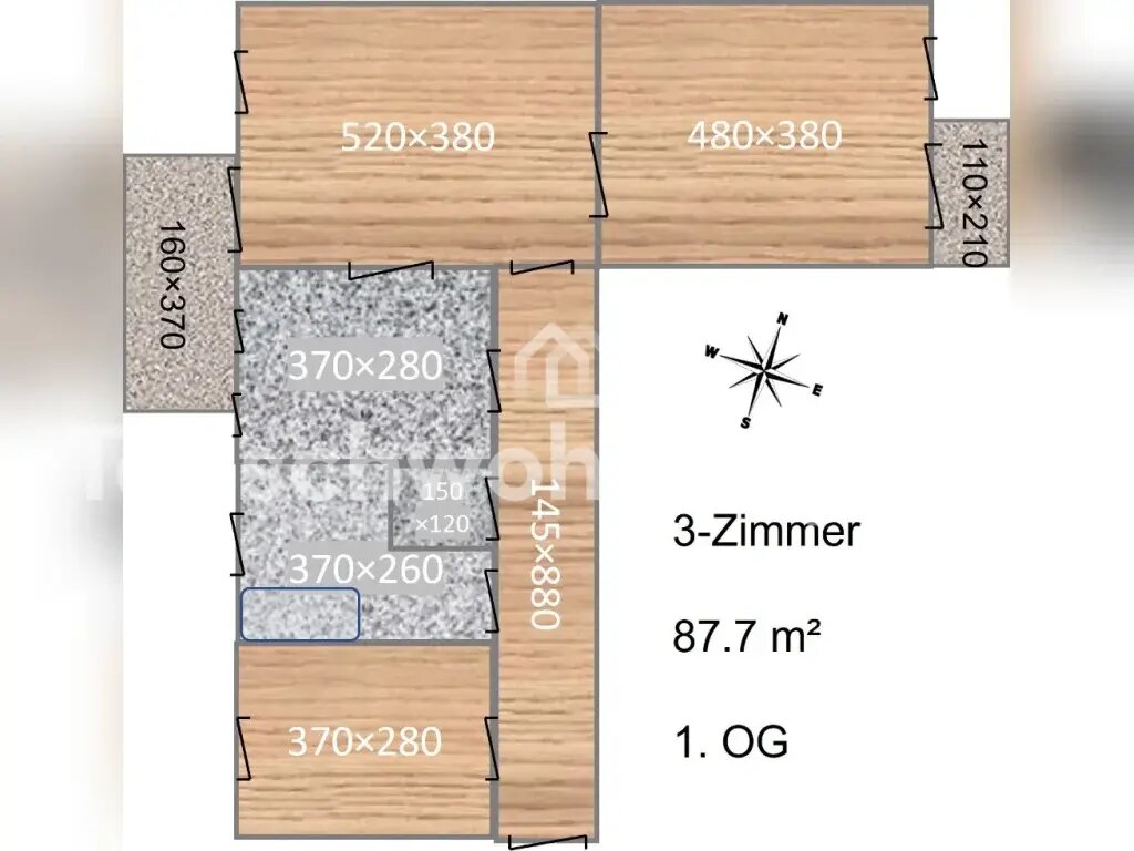 Wohnung zur Miete Tauschwohnung 1.020 € 3 Zimmer 87,7 m²<br/>Wohnfläche Wildpark Potsdam 14471