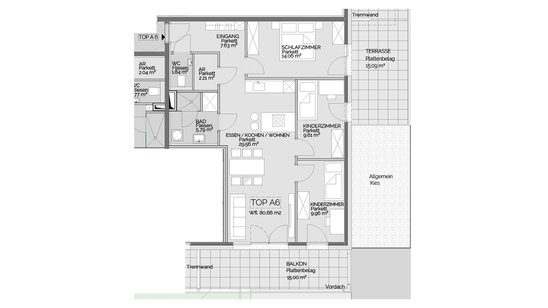 Wohnung zum Kauf 314.000 € 4 Zimmer 80,7 m²<br/>Wohnfläche EG<br/>Geschoss Liezen 8940