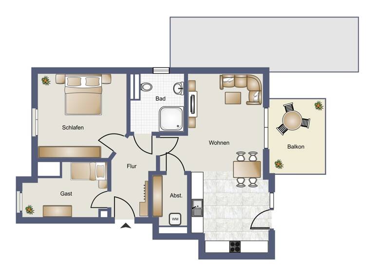 Wohnung zum Kauf 339.000 € 3 Zimmer 75 m²<br/>Wohnfläche Haxtum Aurich 26605