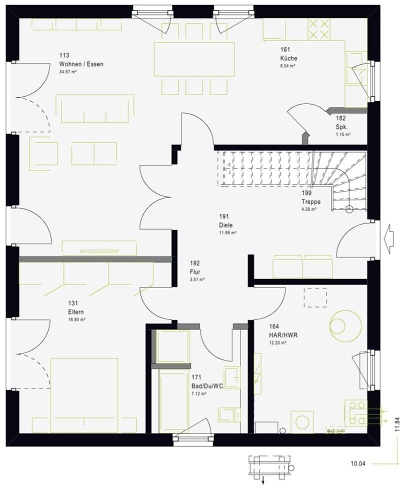 Einfamilienhaus zum Kauf 489.539 € 6 Zimmer 166,8 m²<br/>Wohnfläche 545 m²<br/>Grundstück Emst-Ost Hagen 58093