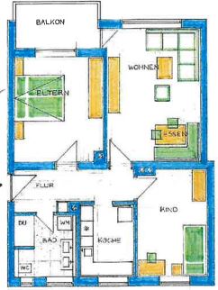 Wohnung zur Miete 1.290 € 3 Zimmer 68 m²<br/>Wohnfläche 2.<br/>Geschoss Universität Regensburg 93053