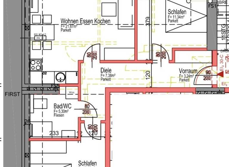 WG-Zimmer zum Kauf 349.900 € 3 Zimmer 65,8 m² 4. Geschoss Eggenberg Graz,04.Bez.:Lend 8020