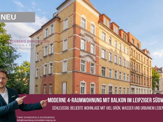 Wohnung zum Kauf 249.900 € 4 Zimmer 90,9 m² 2. Geschoss Schnorrstraße 40 WE05 Schleußig Leipzig / Schleußig 04229