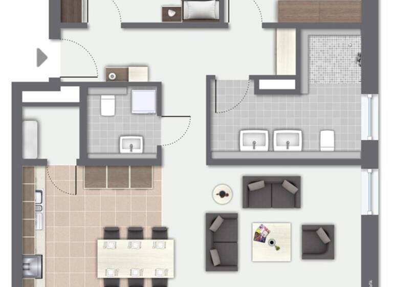 Penthouse zum Kauf - Erstbezug 485.000 € 3,5 Zimmer 110 m² Lindenhof Oberndorf am Neckar / Lindenhof 78727