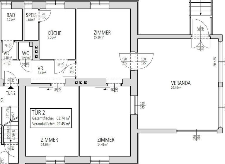 Wohnung zum Kauf 329.000 € 4 Zimmer 93,2 m² EG Hinterbrühl 2371