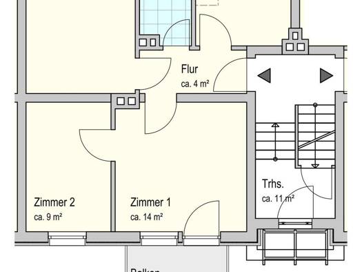 Wohnung zur Miete 451 € 3 Zimmer 54,8 m² EG Liegnitzer Straße 15 Bürgerfelde Oldenburg 26127