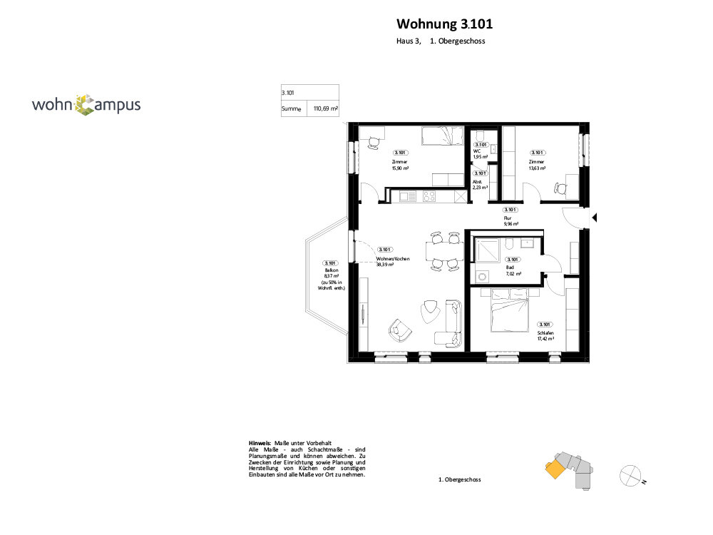 Wohnung zur Miete 1.250 € 4 Zimmer 111,2 m²<br/>Wohnfläche 1.<br/>Geschoss 01.01.2025<br/>Verfügbarkeit Begonienstraße 28 Nördliche Neustadt Halle (Saale) 06122